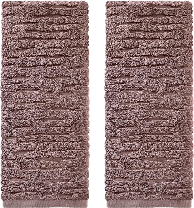 SKL Home CloudSoft Cotton Luxury 2-Piece Hand Towel Set, Soft Plum by SKLHomebySaturdayKnightLtd