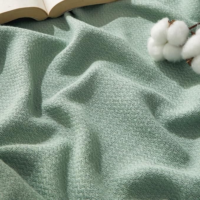 Bedsure GentleSoft 100% Cotton Blanket Full Size by BEDSURE