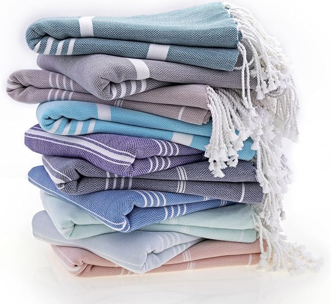 Beach Towel 100% Cotton Turkish Beach Towel Adult 38x70 Inch Pre-washed - Image 4