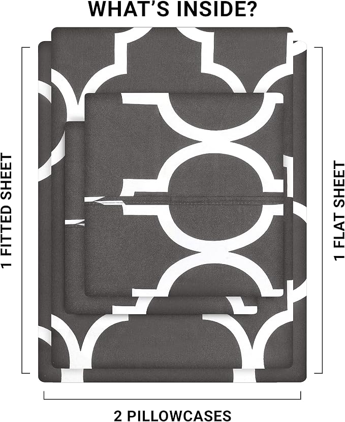 Utopia Bedding Queen Sheet Set, Soft Microfiber 4 Piece Bed Sheets - Image 2