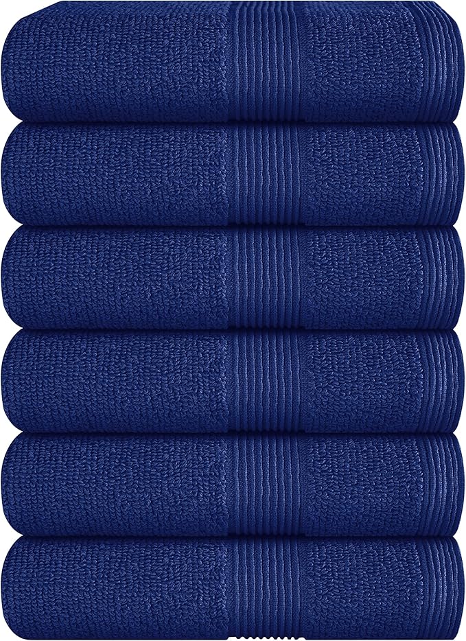 Belizzi Home Ultra Soft 6-Piece Hand Towel Set 16x28-100% Ringspun Cotton by Unknown