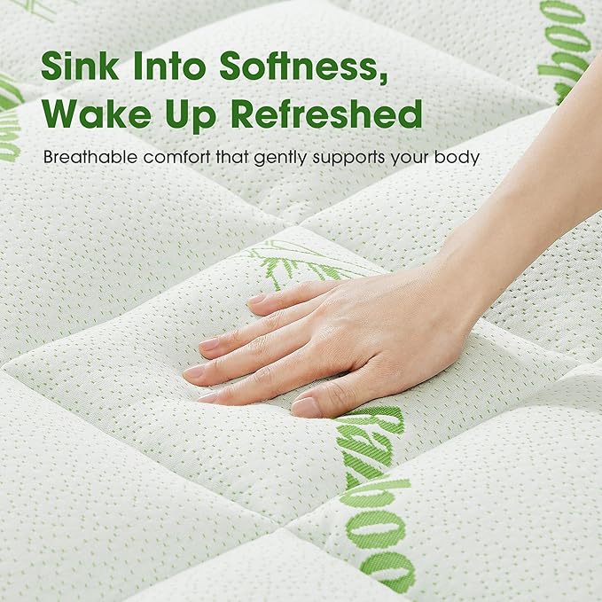 Mattress Pad Queen Size, Cooling Pillow Top Mattress Topper, Ultra Soft Viscose - Image 2
