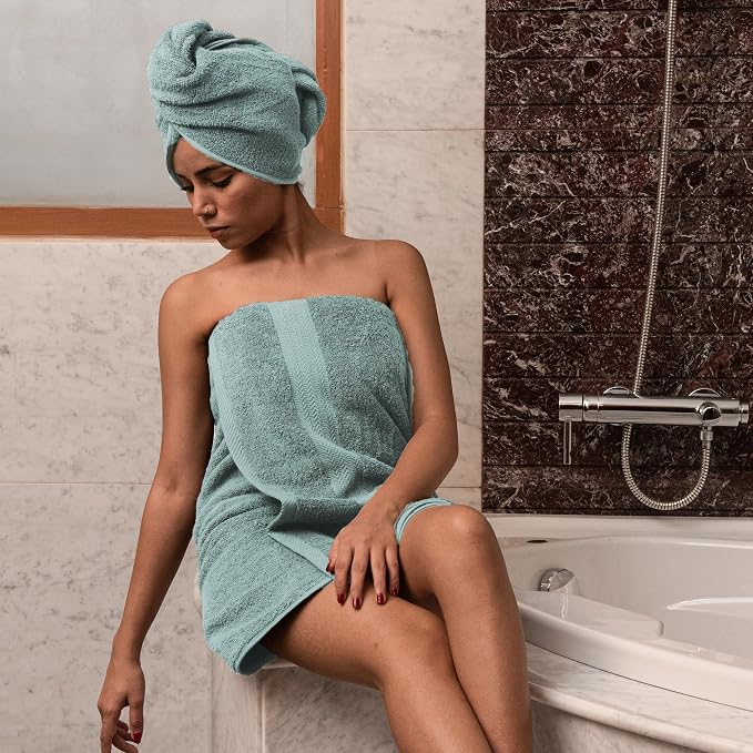 HERCULEAN Large Bath Towels 24 x 50 Pack of 6 | Quick Dry and Highly Absorbent - Image 3