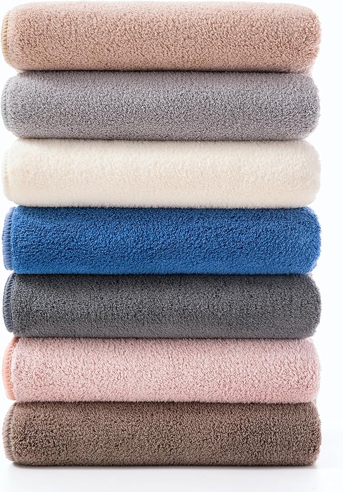 sakano 4-Piece Bath Towel Set, Quick-Dry Absorbent Lint Free & Launder Soft - Image 8