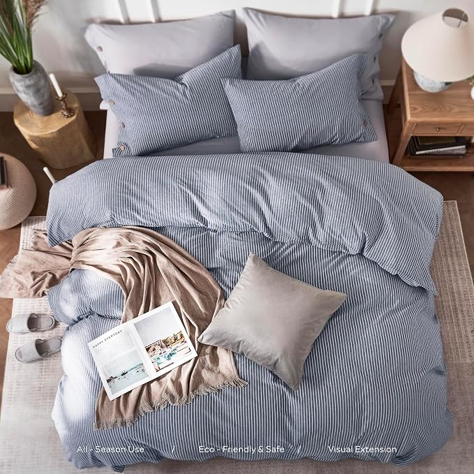 JELLYMONI Cotton Duvet Cover Cal King Size - Image 8