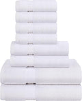 Towel and Linen Mart White Towel Sets, 2 Bath Towels 2 Hand Towels and 4 by T+%26+L+Towel+and+Linen+Mart