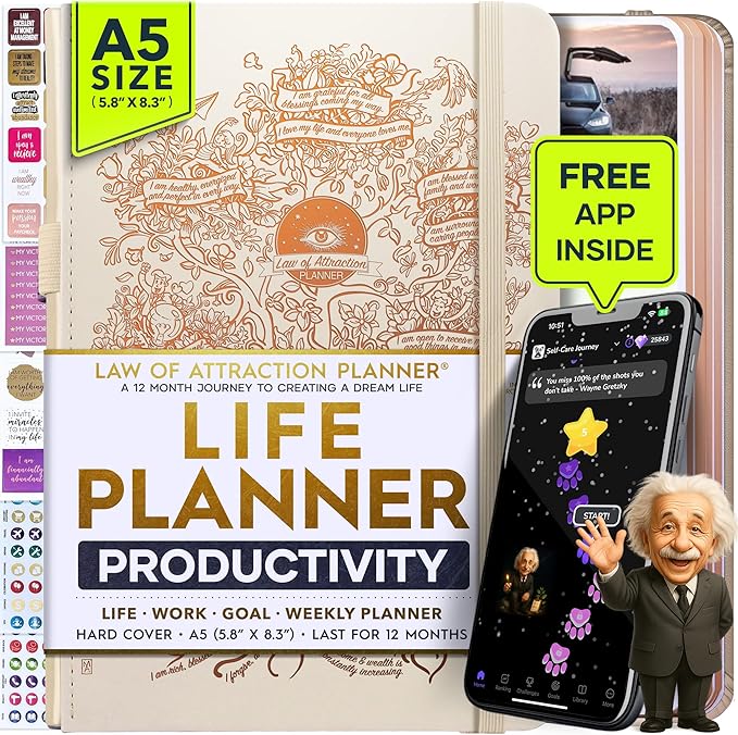 Life Planner - Undated Weekly & Monthly Planner, 12-Month Journey to Increase by FreedomMastery