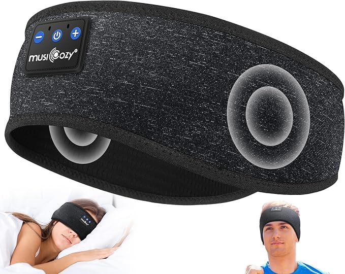 MUSICOZY Sleep Headphones Bluetooth 5.4 Headband, Wireless Earphones Music by MUSICOZY
