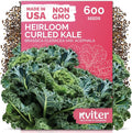 KVITER 600 Vates Blue Scotch Curly Kale Seeds – Curled Green Kale Seed Packets by KVITER