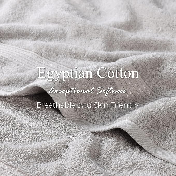 Superior Egyptian Cotton 2-Piece Bath Sheet Towel Set, Oversized Body Towels - Image 7