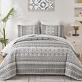 WONGS BEDDING Boho Quilt Set King Size by WONGSBEDDING