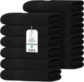 Commercial Bulk Pack of 12 Large Bath Towels – 100% Cotton Terry 24" x 50" – by TEXCRAFT