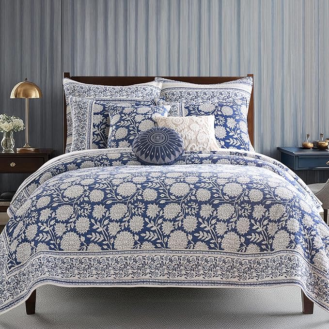 Levtex Home Adare Denim Reversible Full/Queen Quilt Set by LevtexHome