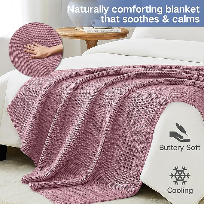 Guohaoi Knitted Weighted Blanket Kids No Beads Cooling Heavy Blanket, Home - Image 4