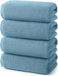 ecolook Bath Towels Set of 4, 100% Cotton, 27 x 55 Inches, Quick-Drying & by Unknown