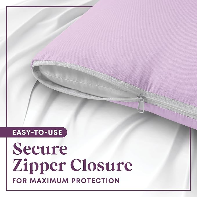 CirclesHome Pillow Protectors Single Pack Body Zippered - Image 4