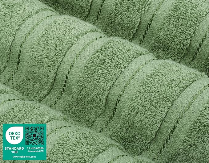 American Soft Linen Luxury 6 Piece Towel Set, 2 Bath Towels 2 Hand Towel 2 - Image 3