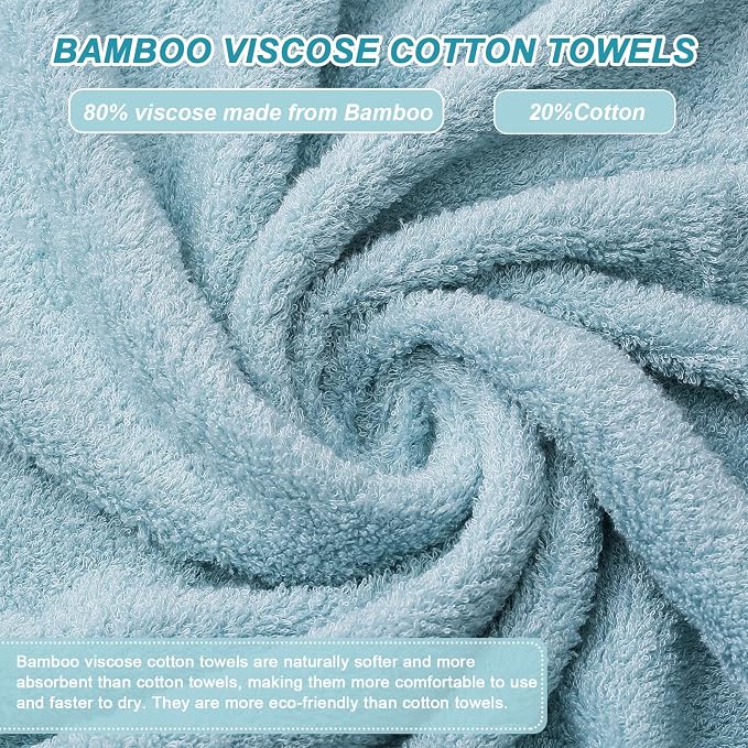 Aibaser Bath Towels, 27x54inch - Image 3