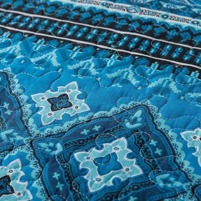 BEDIFANY Cotton Quilt King Size Sets, Lightweight King Bedspread Soft Quilted - Image 4