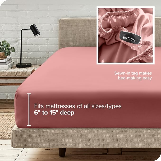 Bare Home Fitted Bottom Sheet King Size - Image 6