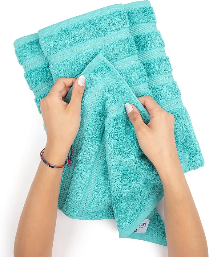American Soft Linen Premium 3 Piece Towel Set, 1 Bath Towel 1 Hand Towel 1 - Image 5