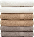 Pleasant Home Bath Towels Set of 6 100% Cotton, 515 GSM | Soft & Highly by PH+Pleasant+Home