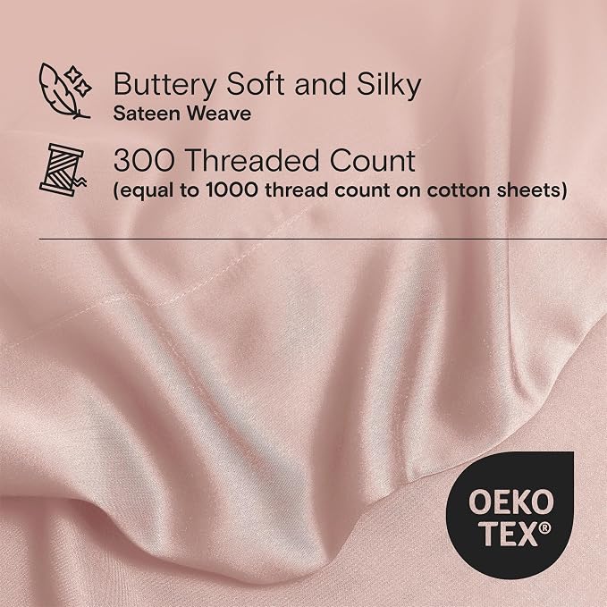 DOZ Sheet Set, 100% Viscose derived from Bamboo, Organically Grown, Buttery Soft - Image 3