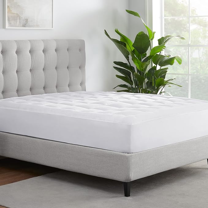 Serta ComfortSure Full Mattress Cover, Fitted Pillow Top Mattress Pad, Super - Image 2