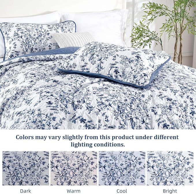 WONGS BEDDING Quilt Queen Size, Botanical Quilts - Image 6