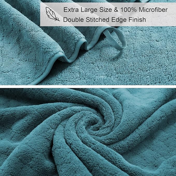 Ycosy 8-Piece Bath Towels Set, 2 Oversized Large Bath Towels Sheet, 2 Hand - Image 7
