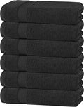 White Classic Wealuxe Black Bath Towels 24x50 Inch, Cotton Towel Set by WhiteClassic