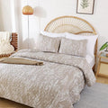 JANZAA Twin Quilt Oatmeal Quilt Bed Spread Boho Quilt by JANZAA