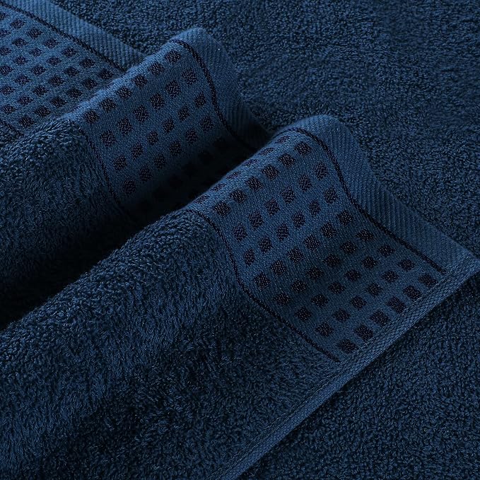 GLAMBURG 100% Cotton 2 Pack Oversized Bath Towel Set 28x55 Inches, Ultra Soft - Image 2