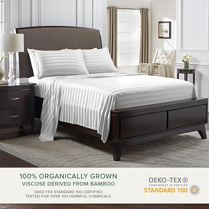 Queen Pillowcases by Pure Bamboo, Genuine 100% Organic Viscose Derived from - Image 3