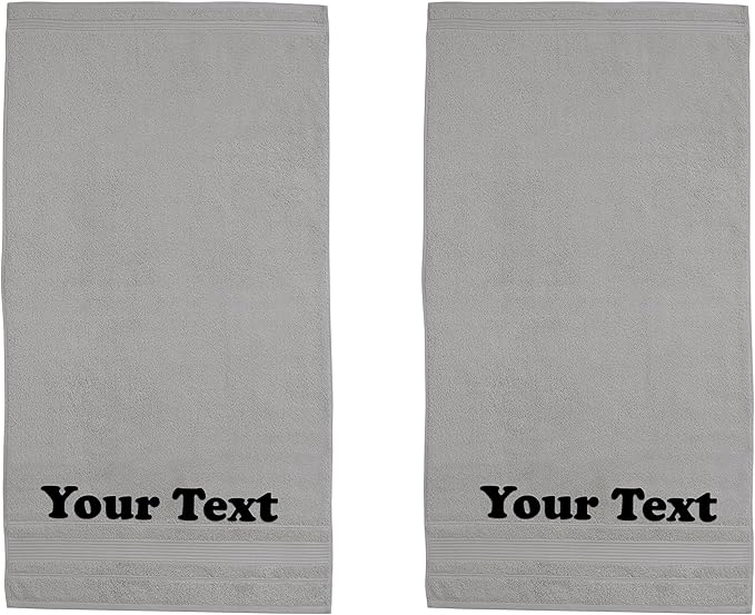 Personalize Your Towels with Custom Embroidery: Names, and Initials. Perfect by Ephesos