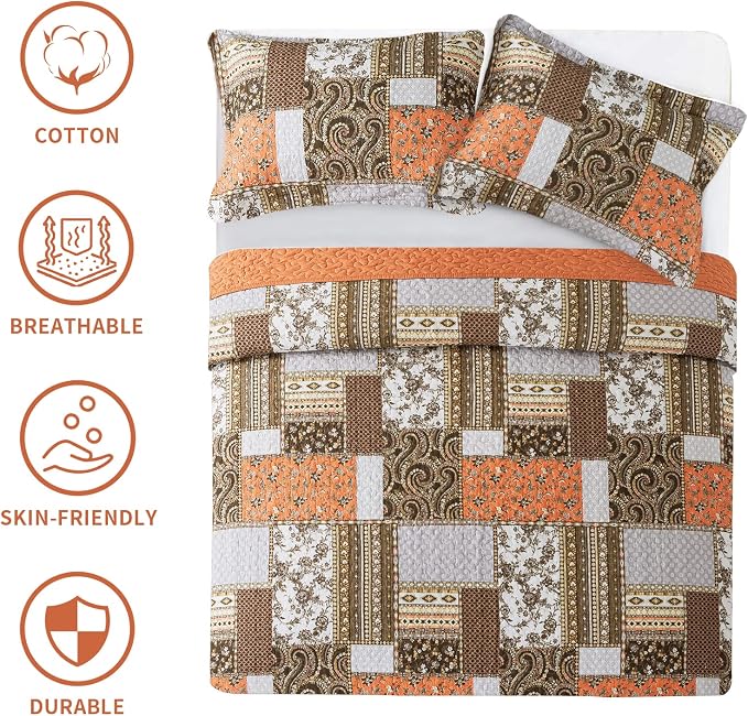 BEDIFANY Cotton Quilts King Size - Image 6
