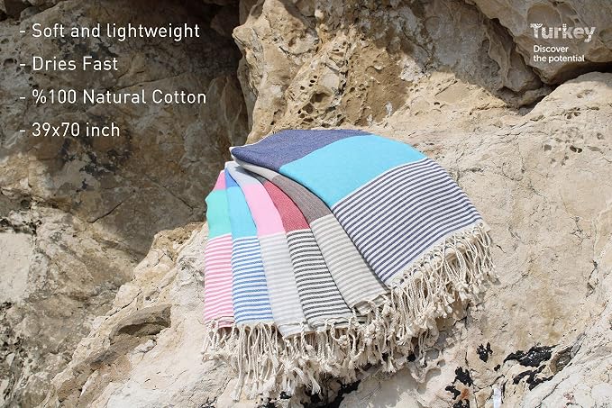Turkish Beach Towel Peshtemal Blanket - Image 3