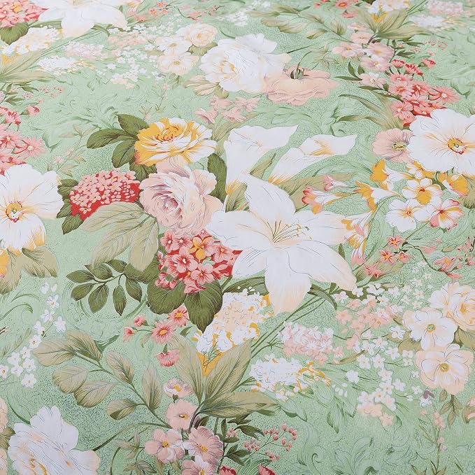 FADFAY Floral Duvet Cover Set Twin XL School Bedding 100% Cotton Garden Flower - Image 7