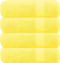 GLAMBURG Premium Cotton 4 Pack Bath Towel Set by GLAMBURG