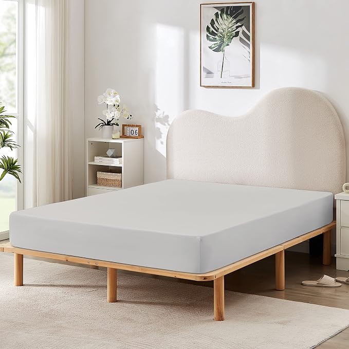 HBHLFZ Twin Fitted Sheet Only 2 Pack, Soft Breathable Bottom Sheet - Image 6
