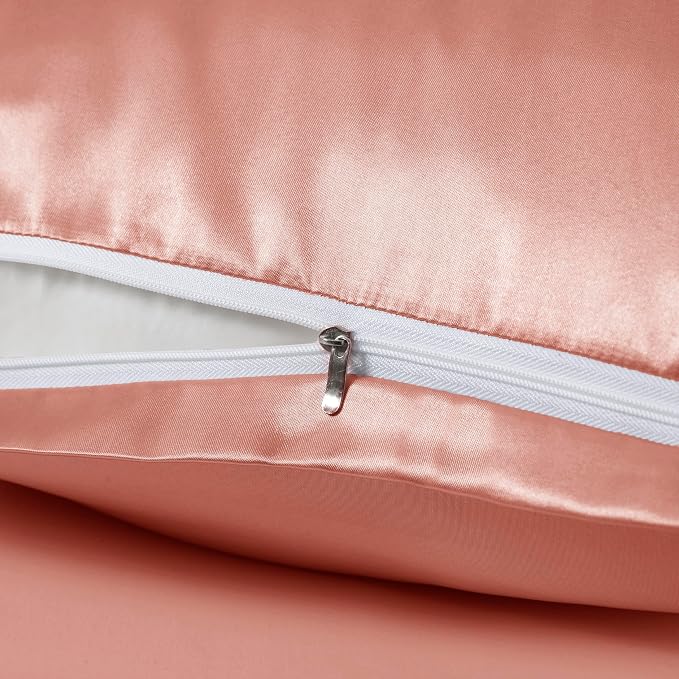 Rose Gold Satin Pillowcases - Image 4