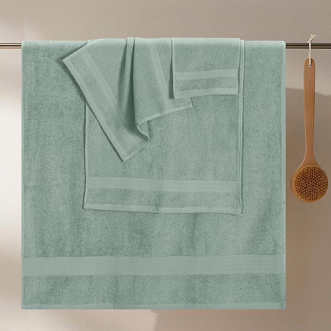 GLAMBURG Ultra Soft 8-Piece Towel Set - Image 3