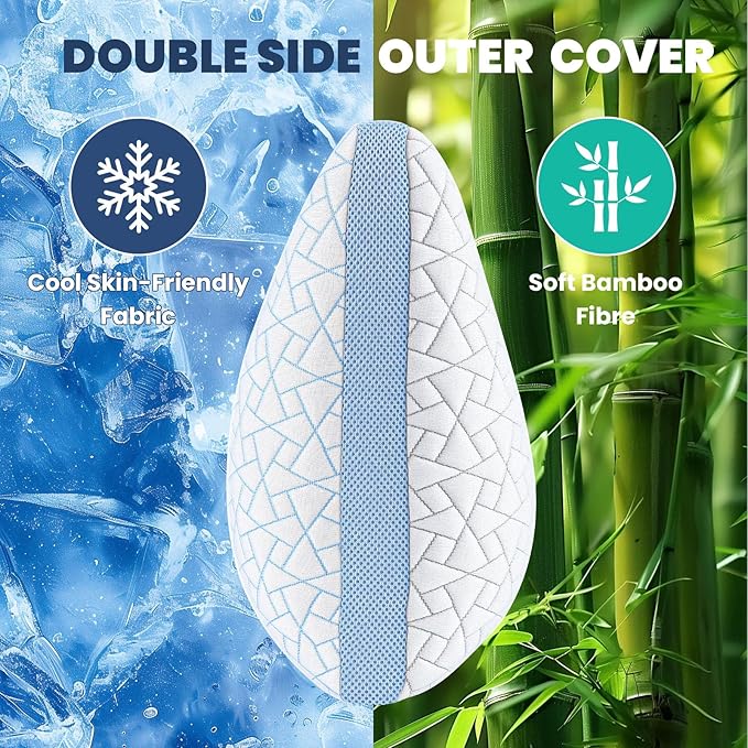 A-Pce Adjustable Pillow, King Size Bed Pillows - Image 4