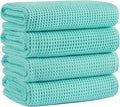 MICROFI Microfiber Waffle Bath Towels, 4 Pieces, Fast Drying, Lint Free 430 GSM by Unknown