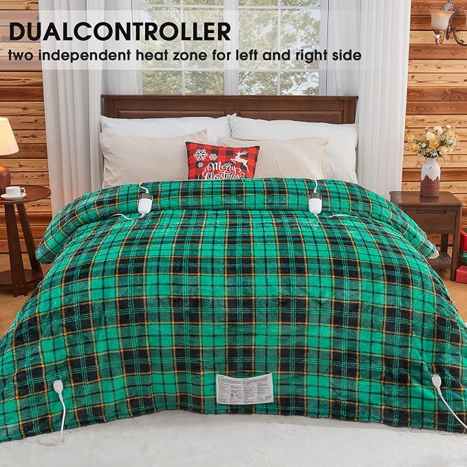 Heated Electric Blanket Queen Size, 84X90 Christmas Blanket - Image 2