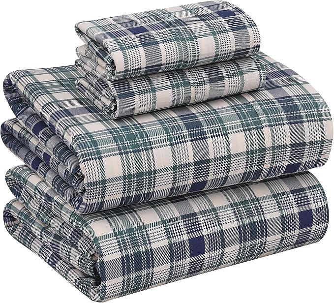 RUVANTI 100% Cotton Sheets – Queen Size Percale Bedding, Cooling & Breathable by Ruvanti