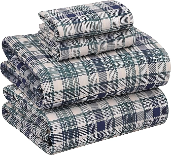RUVANTI 100% Cotton Sheets – King Size Percale Bedding, Cooling & Breathable by Ruvanti