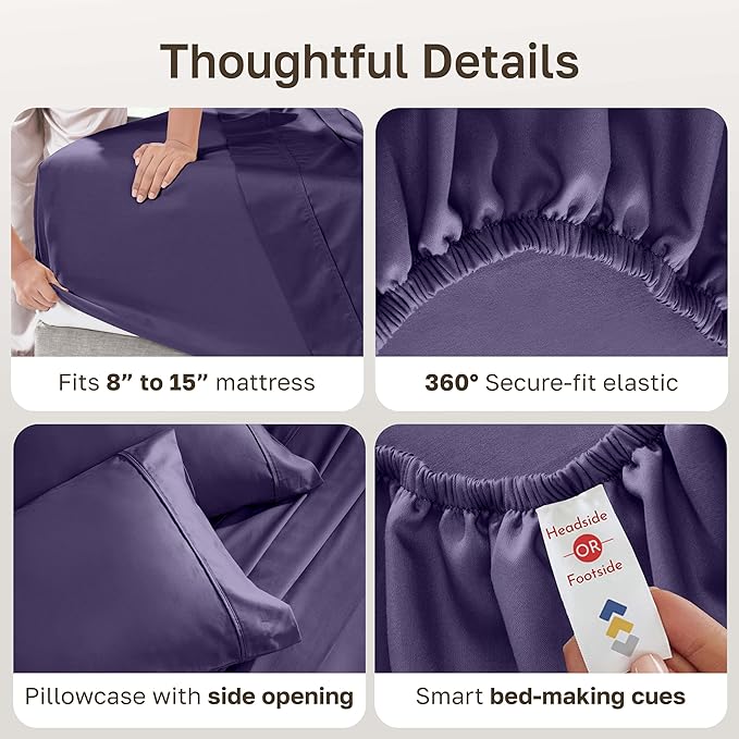 California Design Den Soft Twin XL 100% Cotton Sheet Sets, 400 Thread Count - Image 5