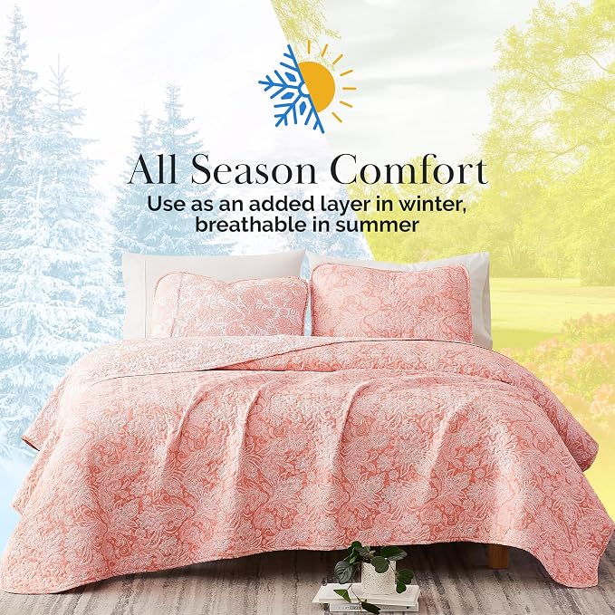 Southshore Fine Living, Inc. Paisley Quilt Queen Size Bedding Set, Summer - Image 9