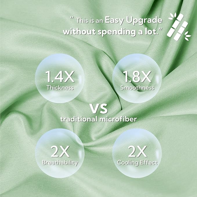 MR&HM King Pillow Cases Set of 2, Cooling Pillow Case - Image 3